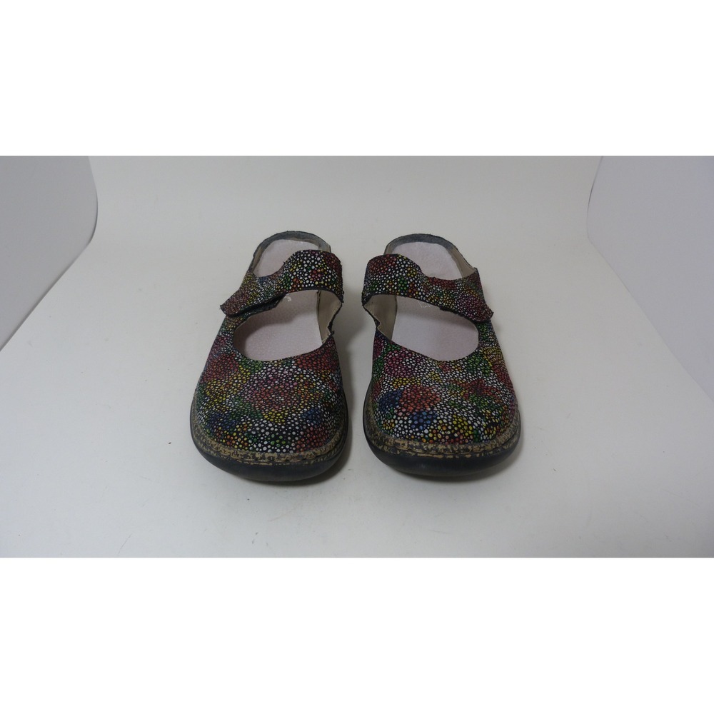 Rieker Antistress Multi Color Dotted Mosaic Mary Jane Clogs Shoes Womens 38